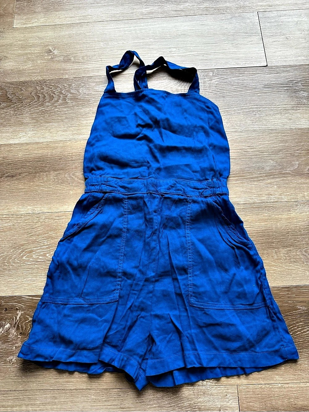 Zara Blue Sleeveless Skort Romper
